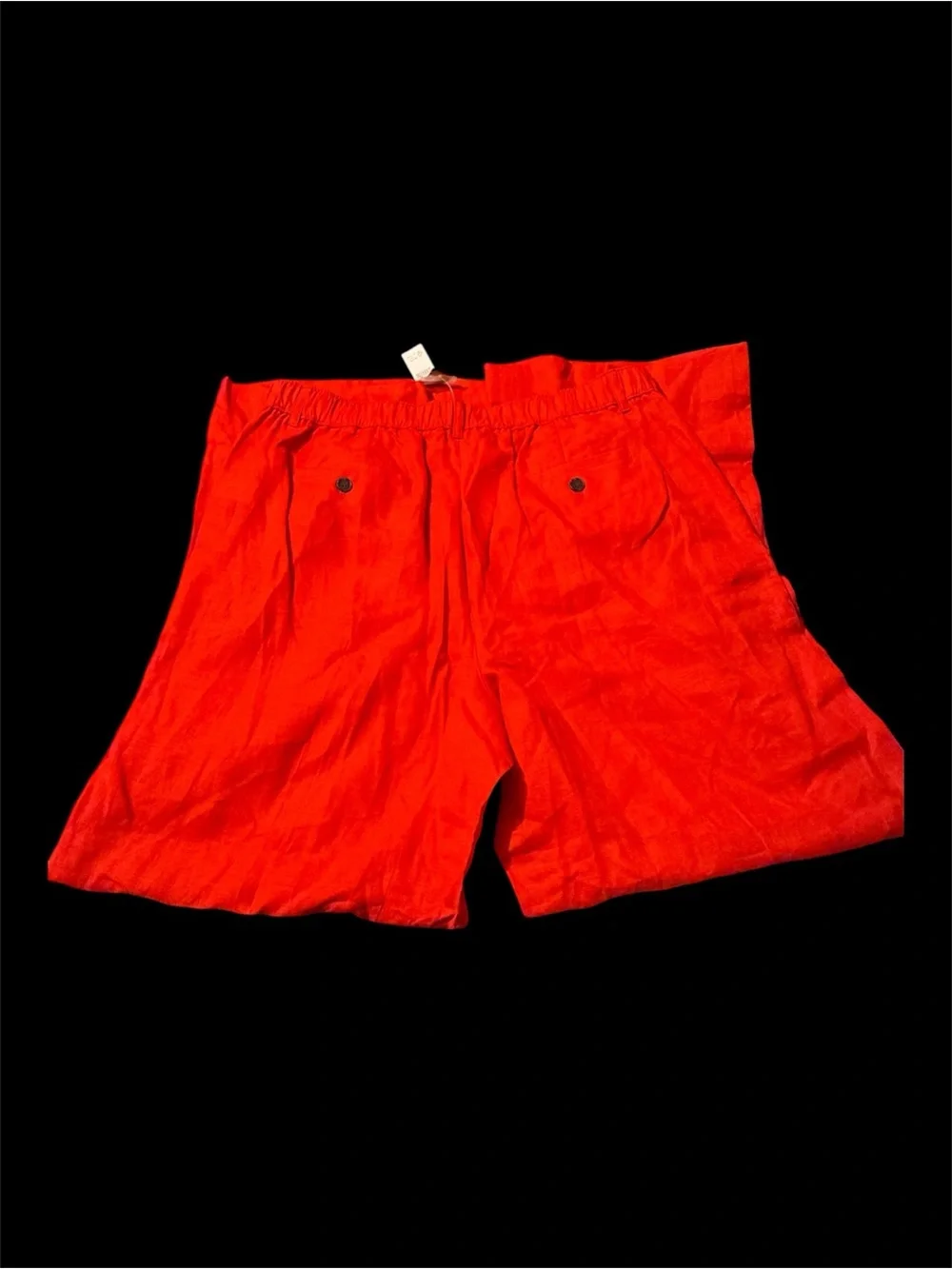 J. Crew Red Linen Trousers